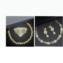 Women Click Set Of 2 Stone-Studded Jewellery Set-image-89