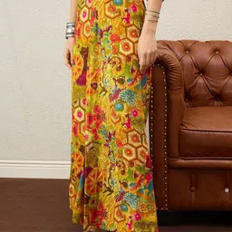 InWeave Printed Maxi A-Line Skirt image 3