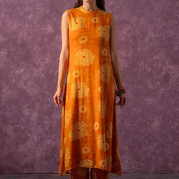 Juniper Women Ethnic Motifs Printed Kurta with Palazzo-image-0
