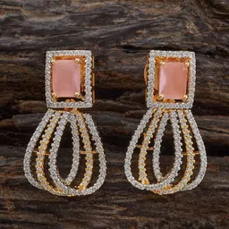 kushal's fashion jewellery Kushal's Fashion JewelleryMint Teardrop Shaped Cubic Zircon Drop Earrings-picture-26