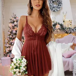 SSoShHub V-Neck Solid Baby Doll image 2