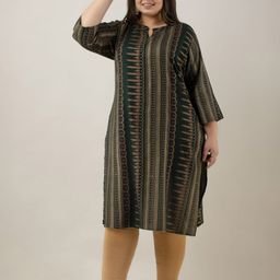 Fashion Zest Women Plus Size Ethnic Motifs Printed Straight Kurtas-picture-14