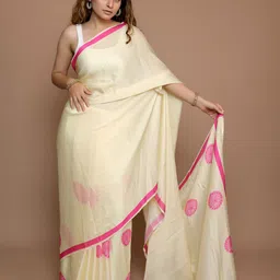 Anouk Floral Printed Saree With Blouse Piece-picture-26