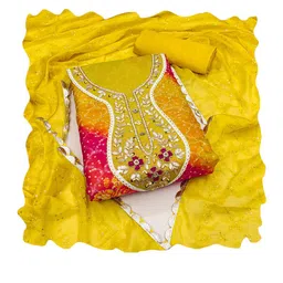 Maroosh Embellished Organza Unstitched Dress Material image 2