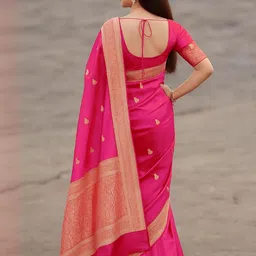 AMRUTKALA SAREES Ethnic Motifs Banarasi Saree image 4