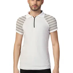 Blisstone Men Striped Polo Collar T-shirt-picture-24
