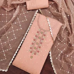 Maroosh Embellished Organza Unstitched Dress Material-picture-28