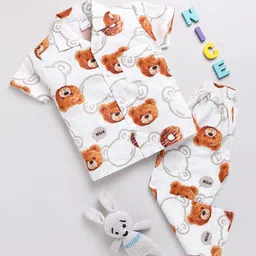 NAUTI KIDZ Boys Pure Cotton Printed Night suit-image-87