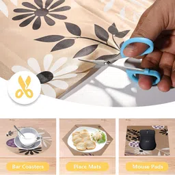 Myntra Elegant Homes Brown & White Floral Printed Shelf Liner Organiser image 5