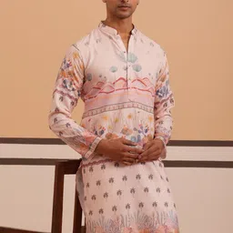 Jompers Men Ethnic Motifs Printed Indie Prints Kurta-picture-10