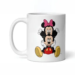 Mr UVD White & Black Cartoon Characters Printed Ceramic Mug 350 ml image 4