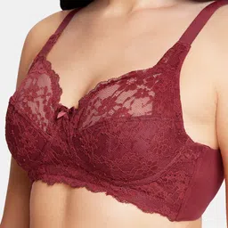 Amante Non Padded Cotton Support Lace Bra - BRA75101 image 3