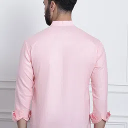 SOJANYA Mandarin Collar Roll Up Sleeves Kurta image 2