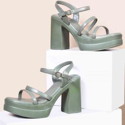 JM Looks Women Block Regular Sandals with Buckles Stylish Comfortable Trendy-picture-46