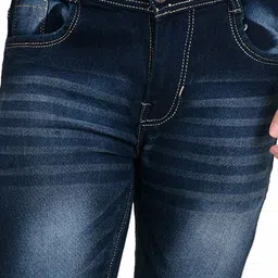 COMFITS Men Classic Mildly Distressed Light Fade Stretchable Jeans image 2