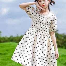 StyleCast x Revolte Girls Polka Dot Print A-Line Dress-picture-16