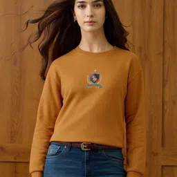 U.S. Polo Assn. Women Women Printed Round Neck Sweatshirt-picture-29