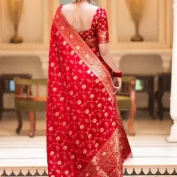 ZIKARAA Woven Design Zari Heavy Work Saree image 5