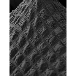 Cortina Grey Solid Polyester 4 Piece Sofa Cover image 4