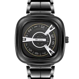 IIK COLLECTION Men Solid Dial & Bracelet Style Straps Analogue Watch IIK-5093M-picture-11