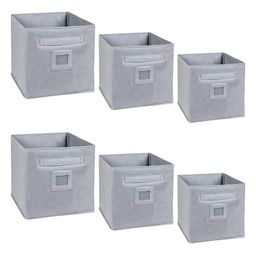 prettykrafts Grey 6 Pieces Collapsible Multi-Utility Organisers-picture-49