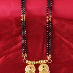 DIVASTRI One Gram Gold-Plated Beaded Mangalsutra-picture-42