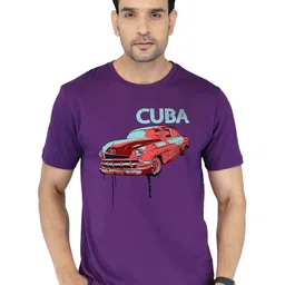 NOBLE HUSTLE Men Graphic Printed Round Neck Cotton T-shirt-picture-42