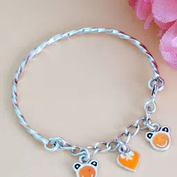 Tuanz Silver Jewelry Kids Set of 2 Rhodium-Plated 925 Silver Bangle-Style Bracelets-picture-38