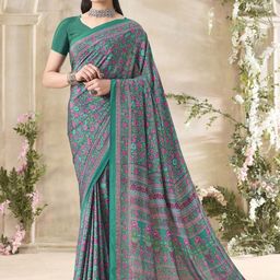 Anouk Rustic Floral Printed Bagru Saree-picture-21
