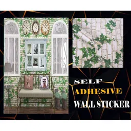 SEKHMET White & Green Printed Self Adhesive Wallpaper-image-37