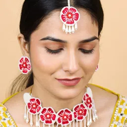 Tipsy closet Women Red Jewellery Set-picture-18