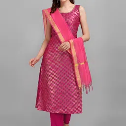 vredevogel Women Geometric Printed Kurta with Trousers & Dupatta image 1