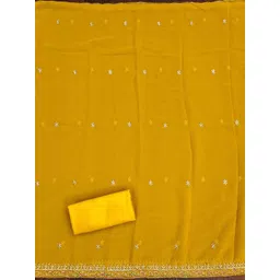 MANVAA Embellished Unstitched Dress Material image 3