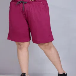 CUPID Women Cotton Mid-Rise Lounge Shorts-image-57