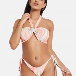 SECRETS BY ZEROKAATA Women Printed Halter Beachwear Swim Bikini Set-picture-16