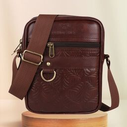 Fashion twist Unisex Textured Messenger Bag-picture-36
