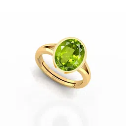 Barmunda gems Green Brass Finger Ring image 1