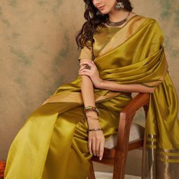 Sangria Organza Zari Kanjeevaram Saree-picture-14