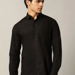 JADE BLUE Men Slim Fit Opaque Casual Shirt-image-93