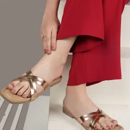 DressBerry Women Striped Party Open Toe Flats-picture-27