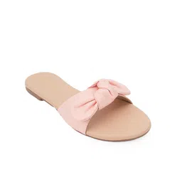 CORSICA Women Textured One Toe Flats with Bows image 3