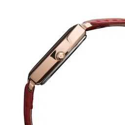 ALBA Rose Gold With Red Leather Strap-AH7CT2X1 image 5