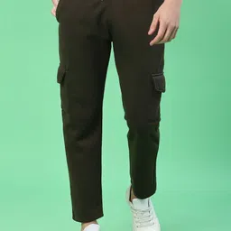 V-Mart Men Mid-Rise Slim Fit Cargo Track Pants-picture-12