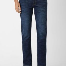 VAN HEUSEN DENIM LABS Men Mid-Rise Slim Fit Heavy Fade Jeans-picture-30