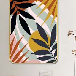 Myntra Elegant Homes White & Orange 1 Piece Wood Floral and Botanical Wall Paintings-picture-37