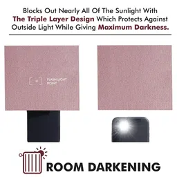 Yellow Weaves Rose Gold Room Darkening Window image 2