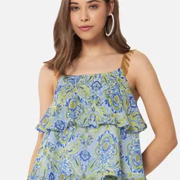 OTIRA Women Printed Georgette A-Line Top-image-72