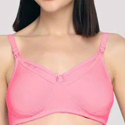 Evamomies Women Pack Of 3 Full Coverage Non Padded Non-Wired Cotton Maternity Bra image 2