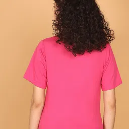 JAKANARY Women Self Design Print Cotton Regular Top image 4