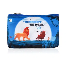 Kuber Industries Blue & White Pack of 2 DisneyLion King Square Zipper PencilPouch for Kids image 4